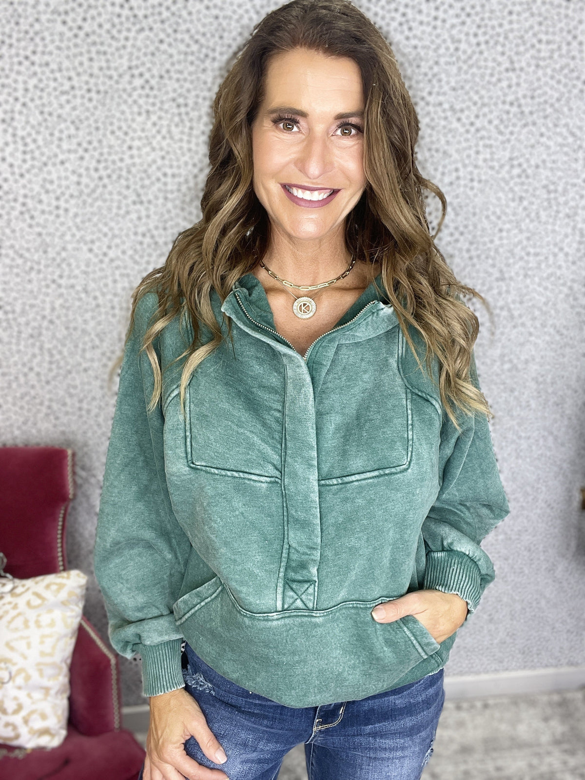 All The Fun Acid Wash Hooded Pullover In 6 Colors *Final Sale*