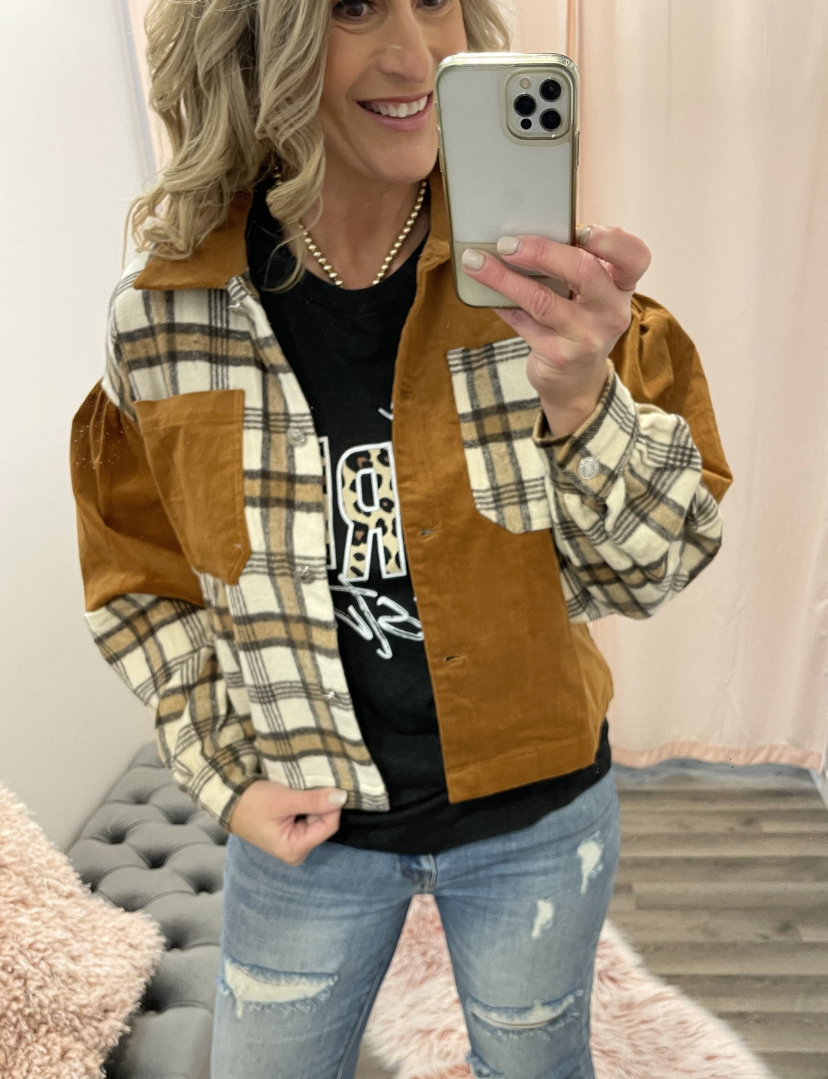 In My Dreams Color Block Shacket *Final Sale*