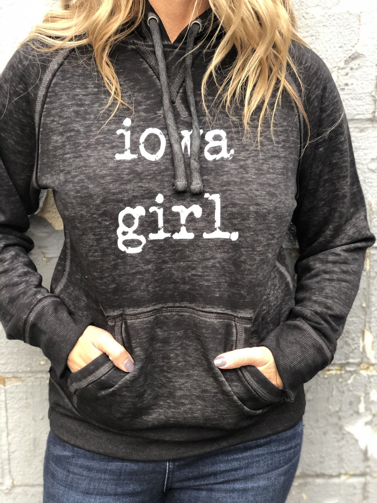 iowa girl. Charcoal Hoodie