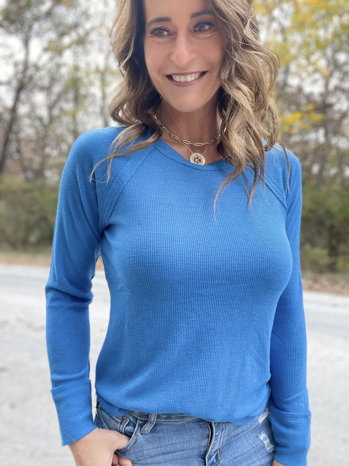Wouldn't Miss It Waffle Long Sleeve Top In 3 Colors *Final Sale*