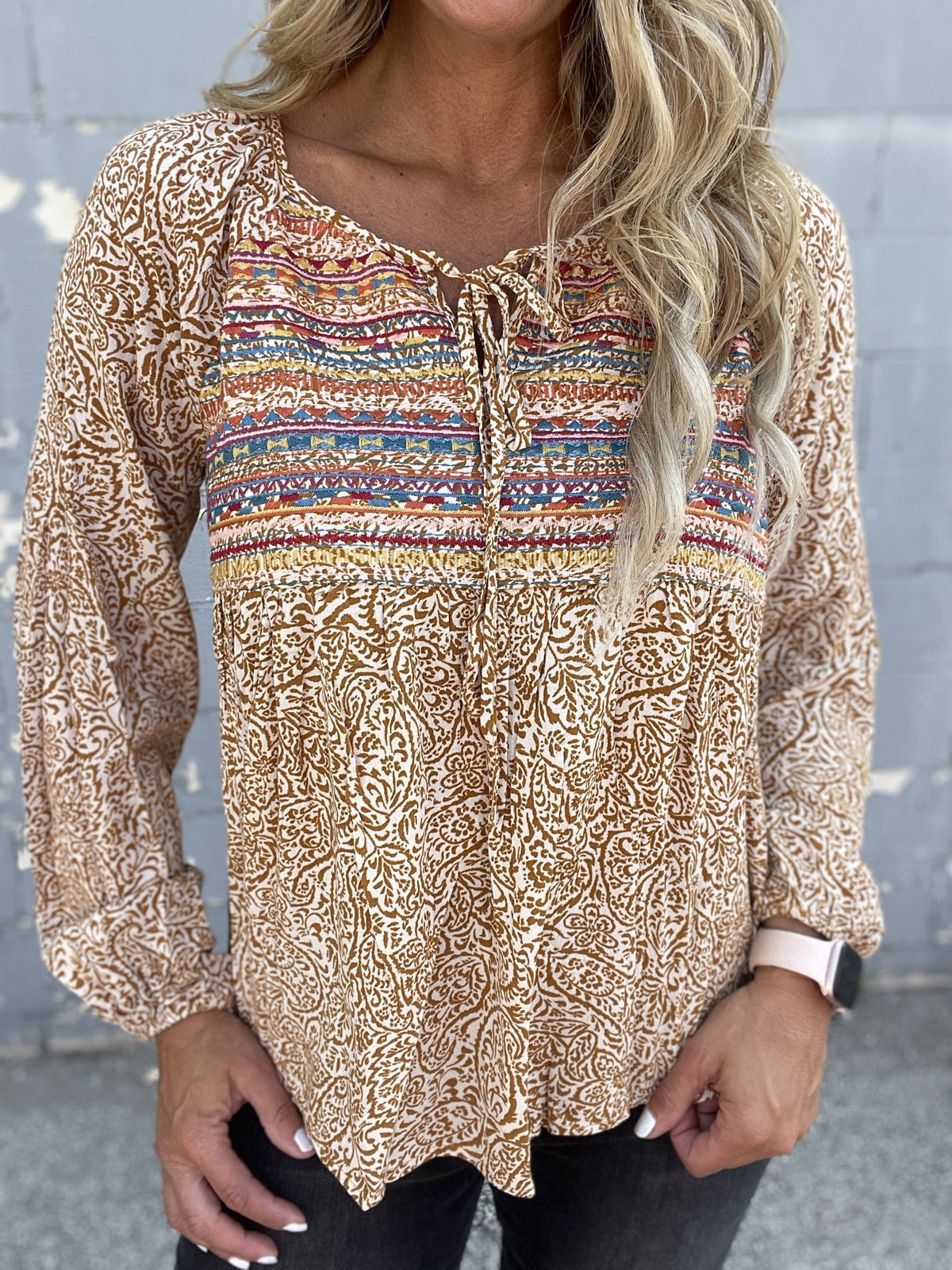Fancy Tumbleweeds Top *Final Sale*
