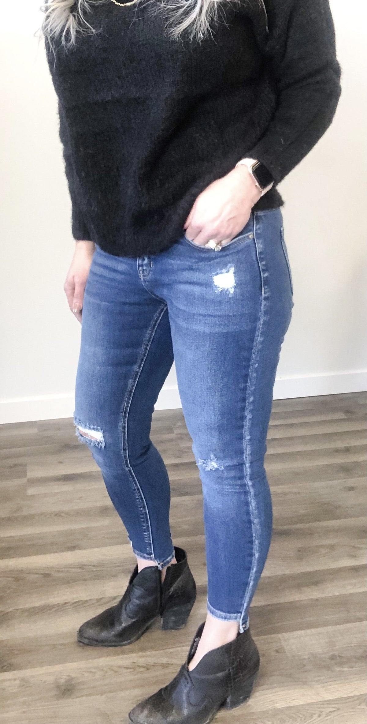 KanCan Katelynn Step Hem Mid-High Rise Jean 18M *Final Sale*