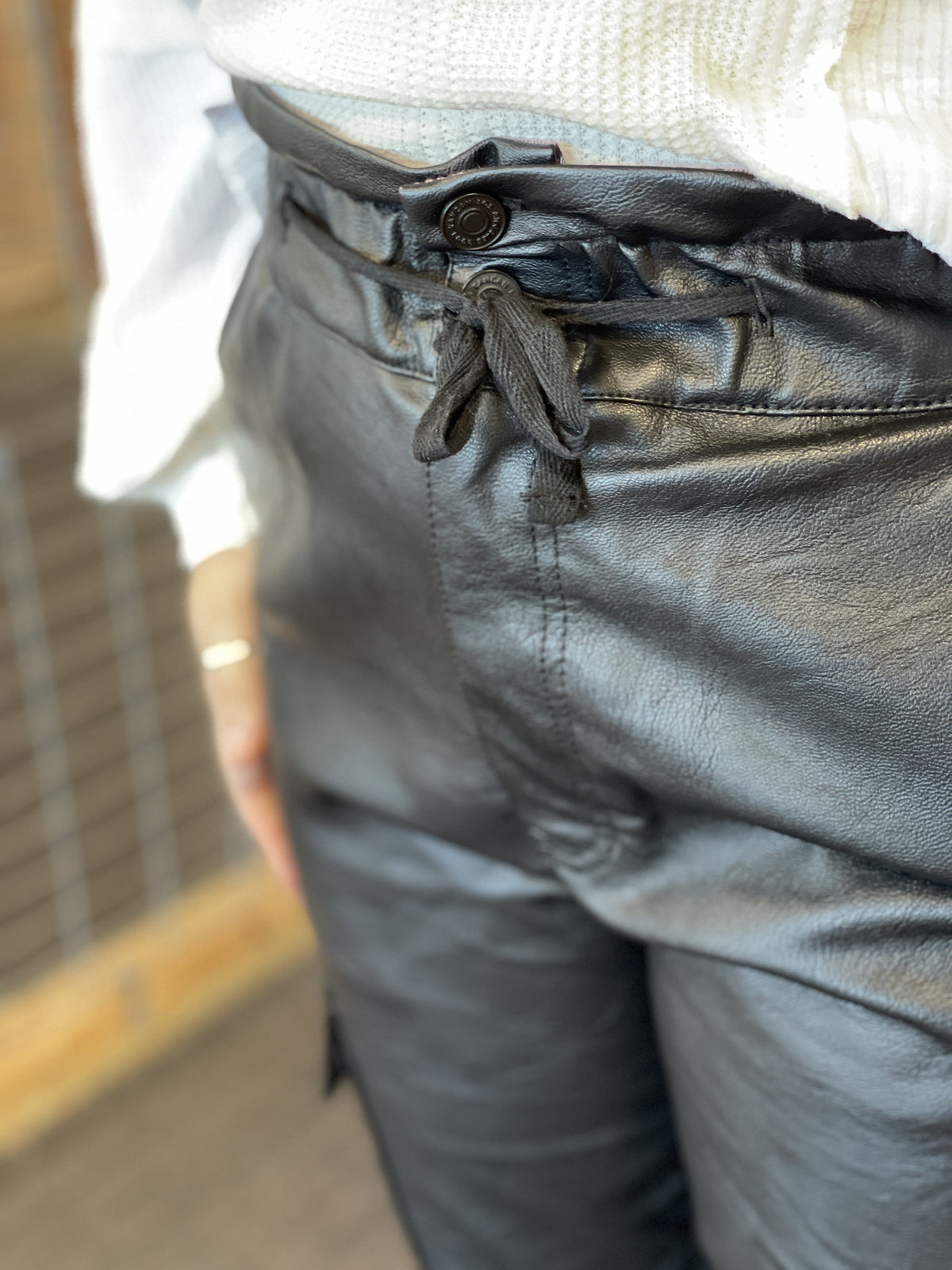 KanCan Pleather Paperbag Jogger *Final Sale*