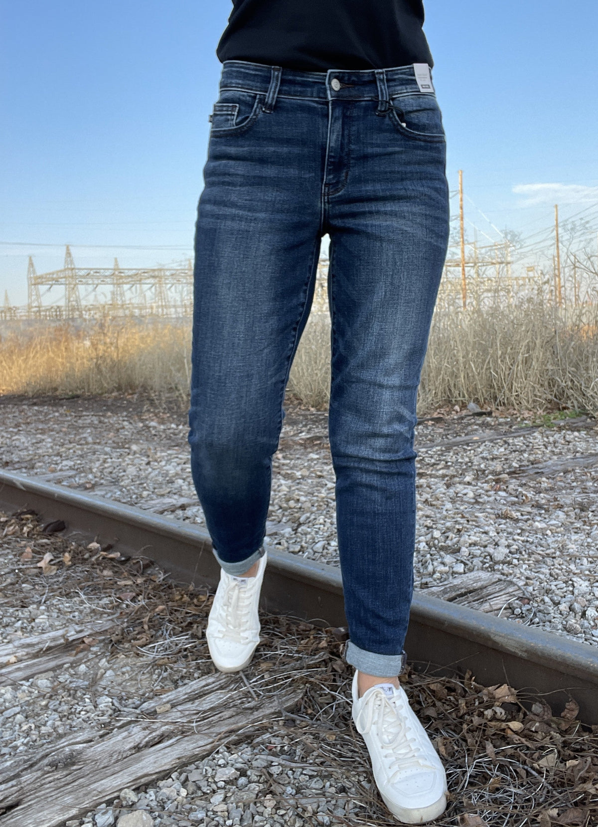 Judy Blue Kathy Easy Fit Mid Rise Non-Distress Jeans 428