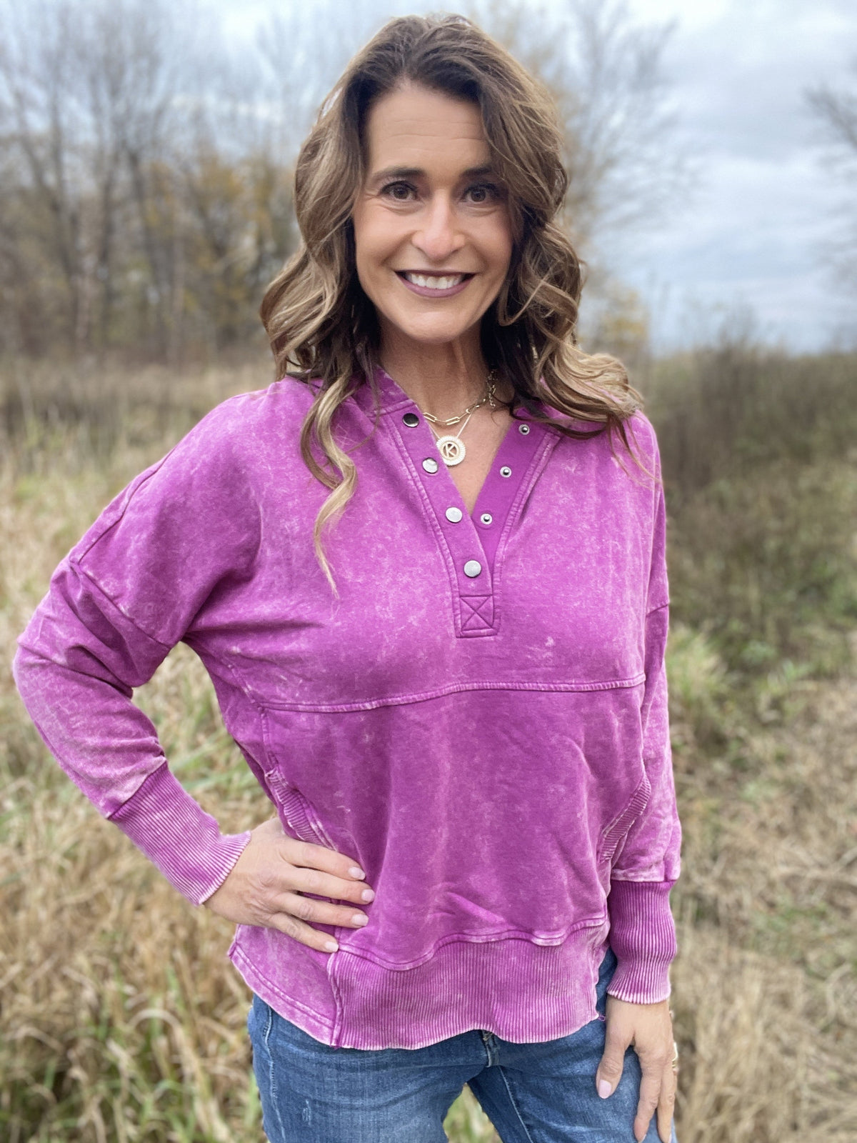 Casual Occasions Acid Wash Kangaroo Pocket Hoodie In 4 Colors *Final Sale*
