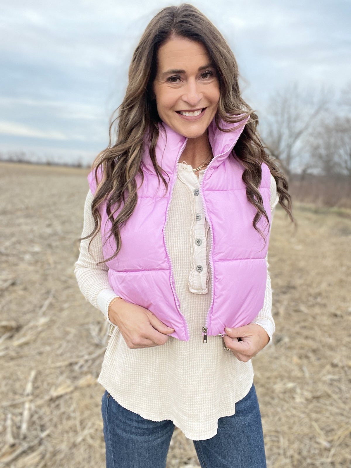 Out And About Cinched Crop Puffer Vest In 4 Colors *Final Sale*