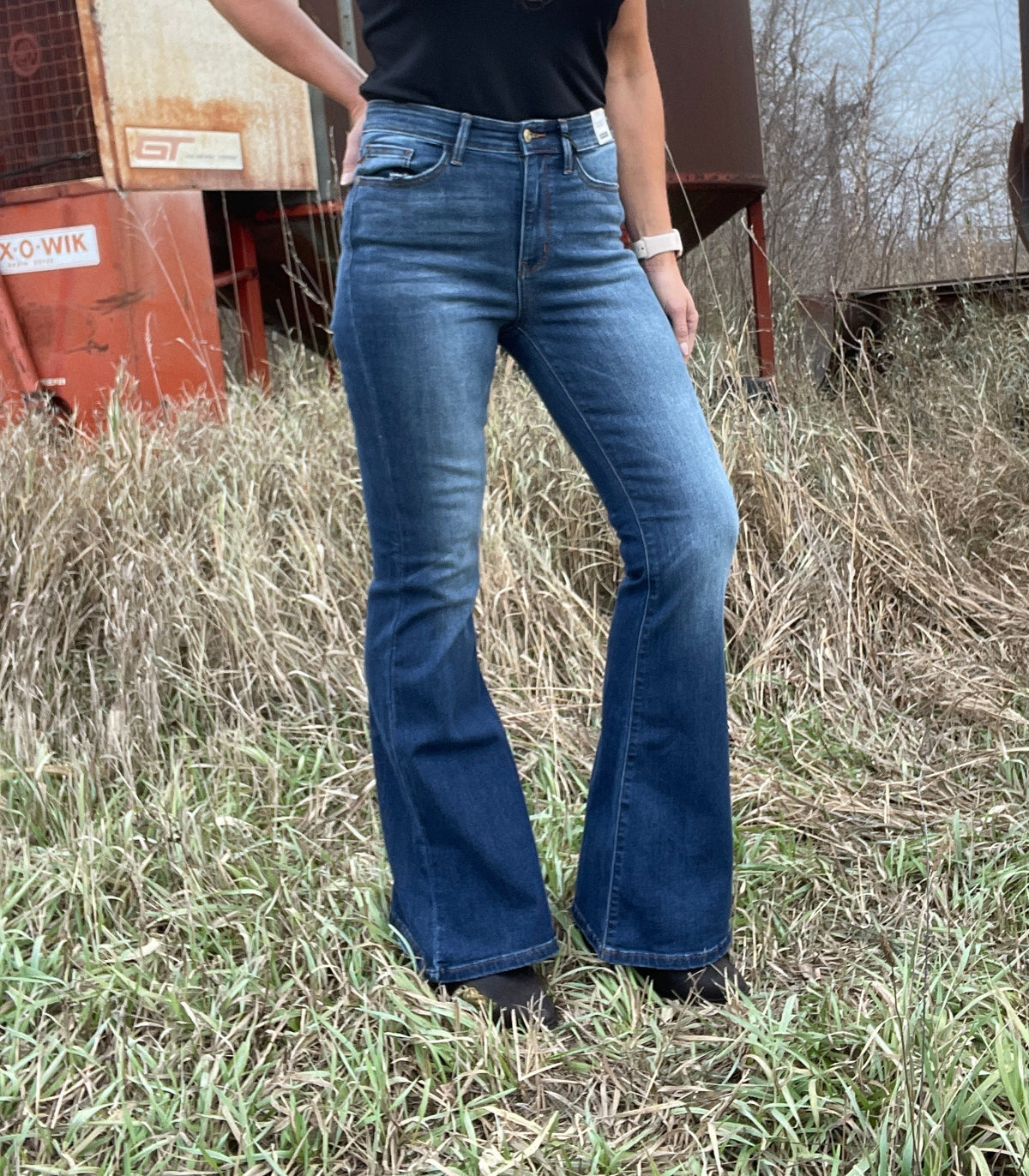 Judy Blue Cammie High Rise Classic Flare Jeans 591