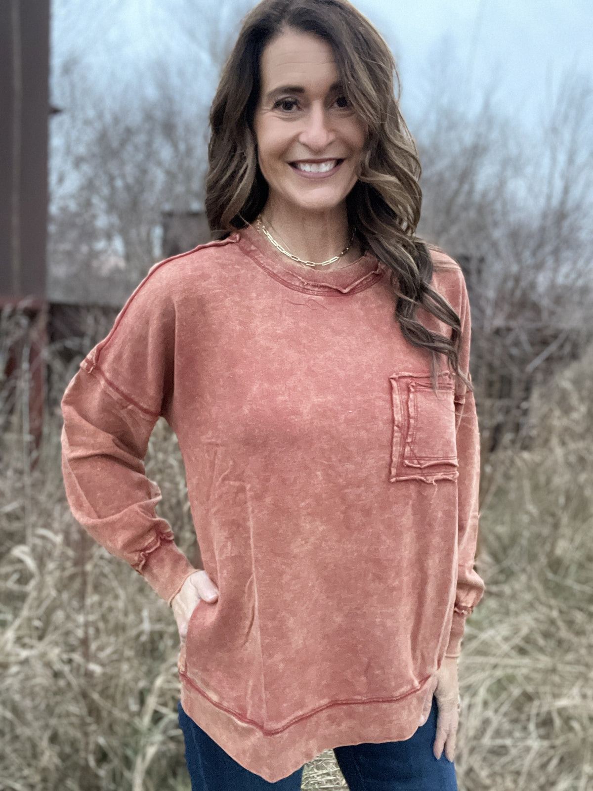 Frosted Details Casual Pullover Crewneck 3.0 In 6 Colors *Final Sale*