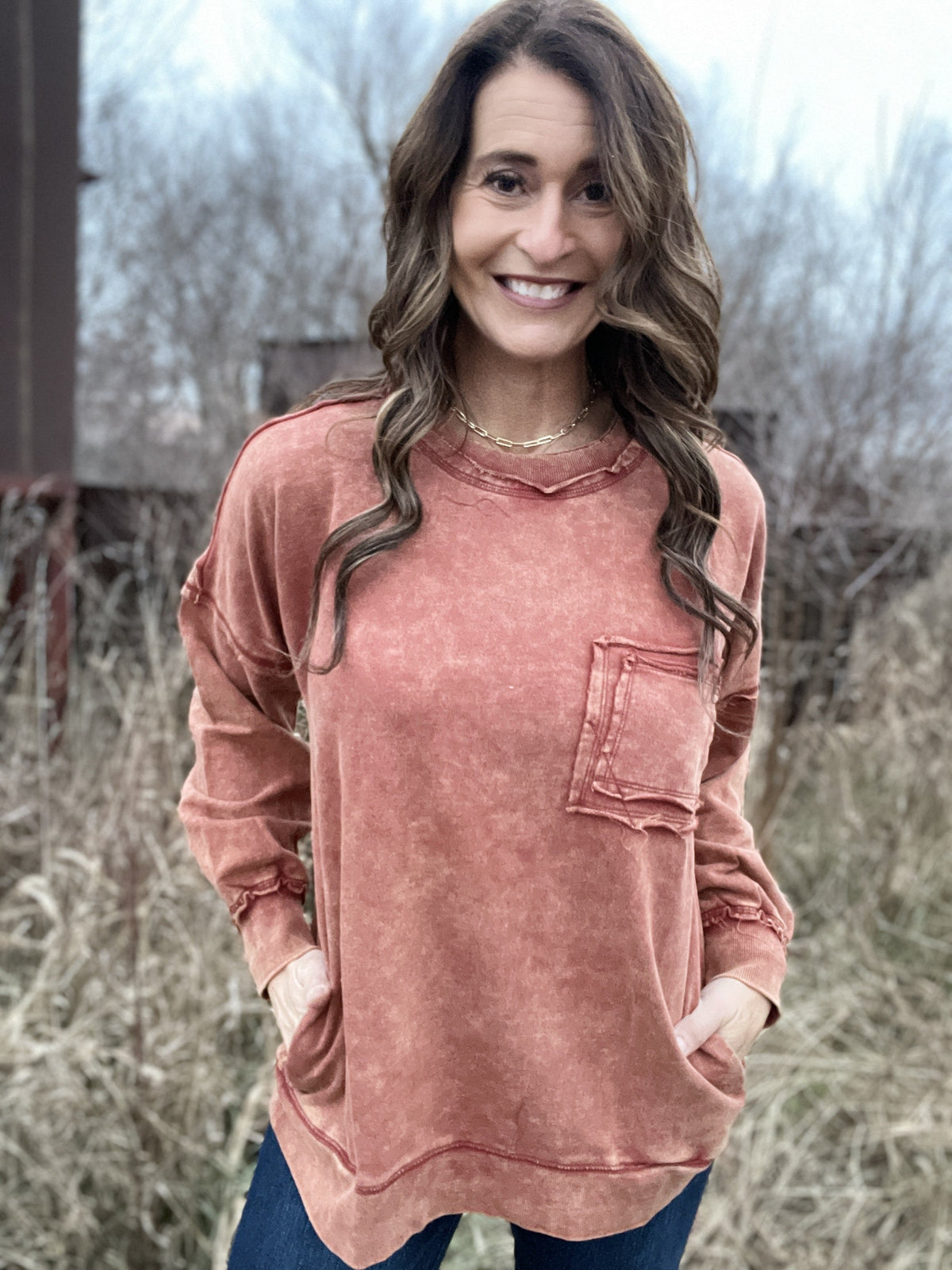 Frosted Details Casual Pullover Crewneck 3.0 In 6 Colors *Final Sale*