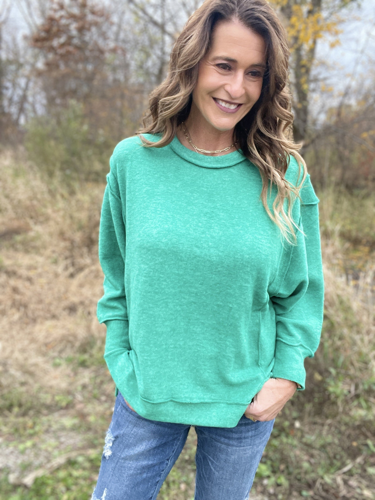 Soft Touch Brushed Sweater Top