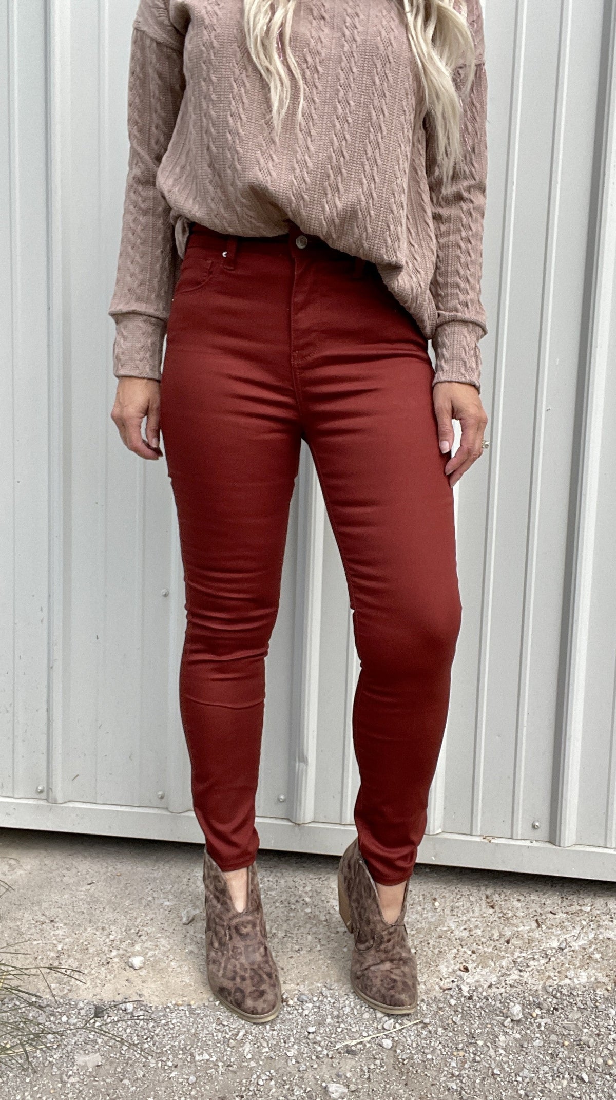 I Told You So Colored Stretch Pants *Final Sale*
