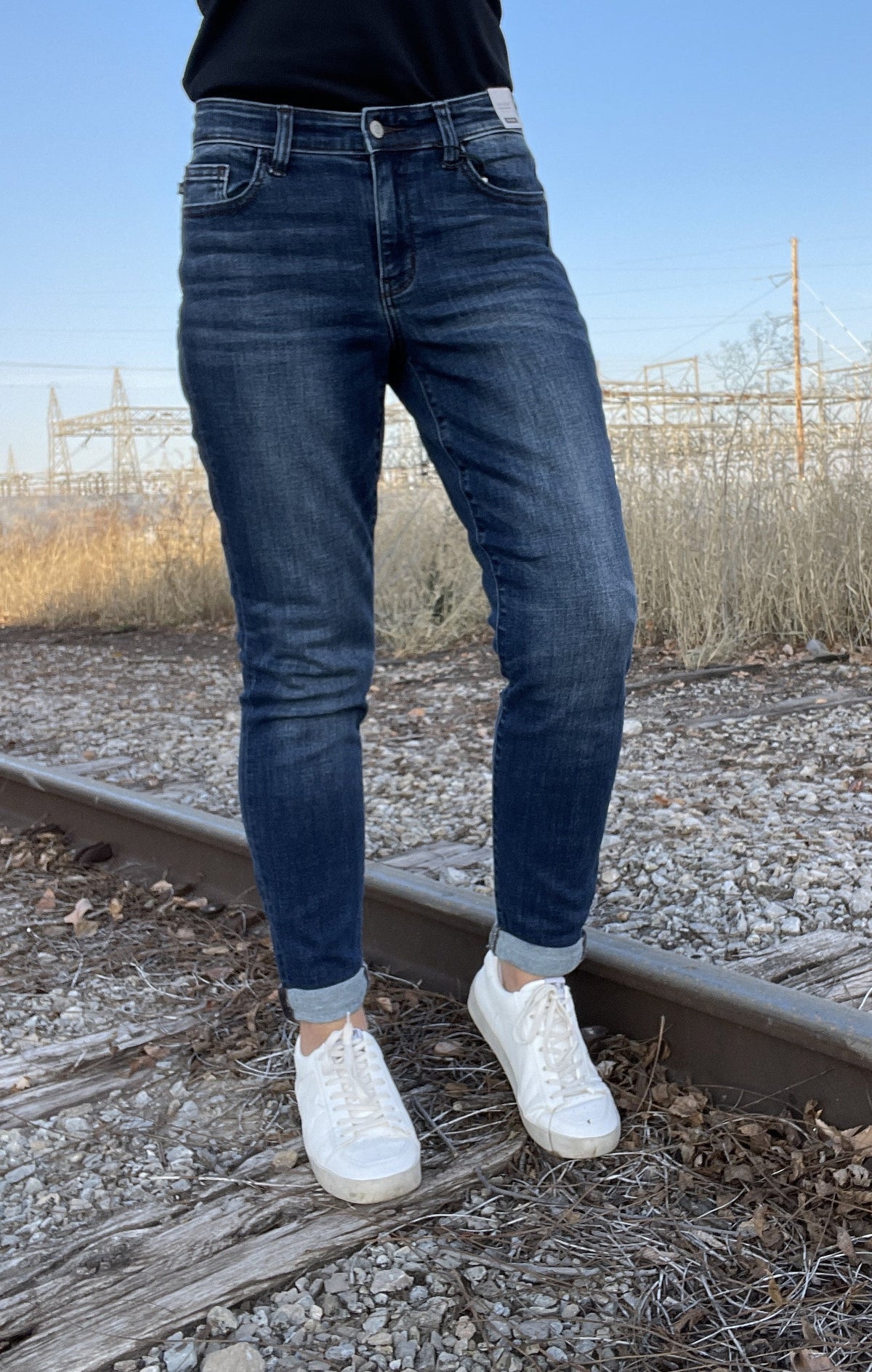 Judy Blue Kathy Easy Fit Mid Rise Non-Distress Jeans 428