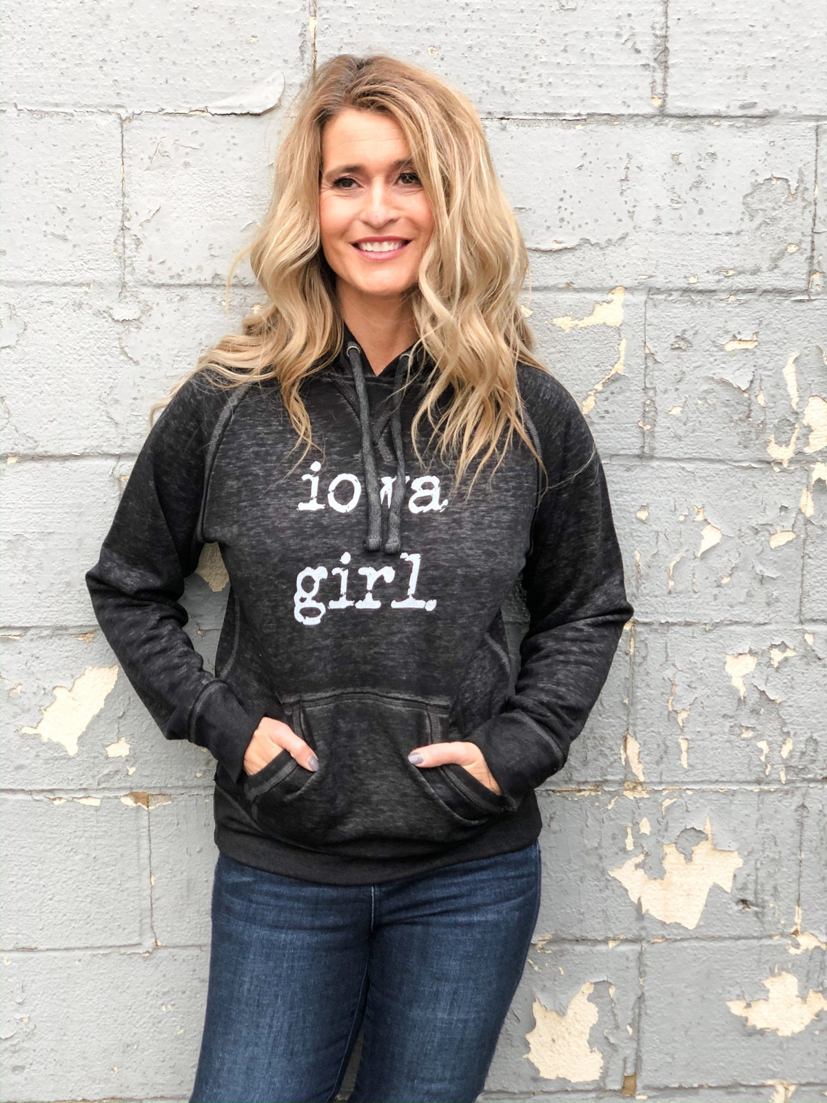 iowa girl. Charcoal Hoodie