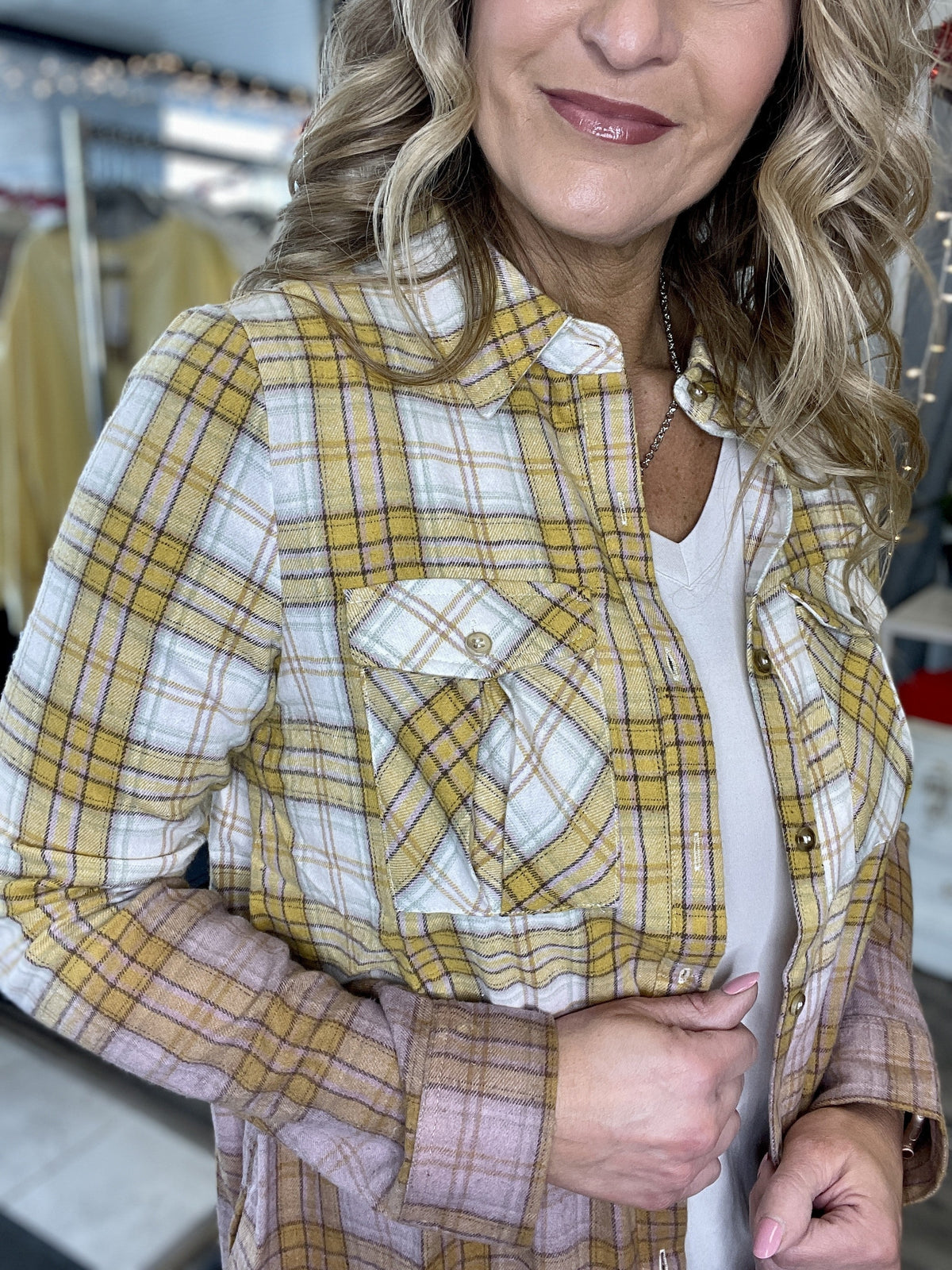 Dippity Do Da Flannel Shirt Mustard *Final Sale*