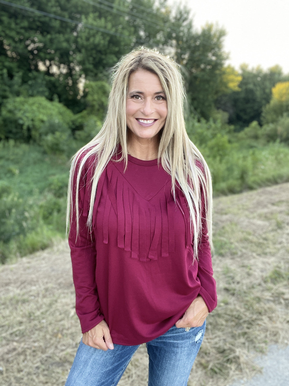 Fringy Situation Top *Final Sale*