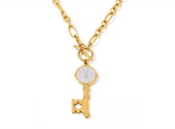 Coco Key Coin Necklace *Final Sale*