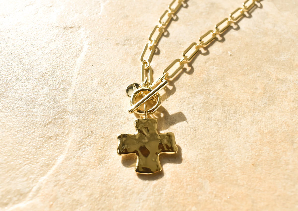 Hammered Cross Charm *Final Sale*