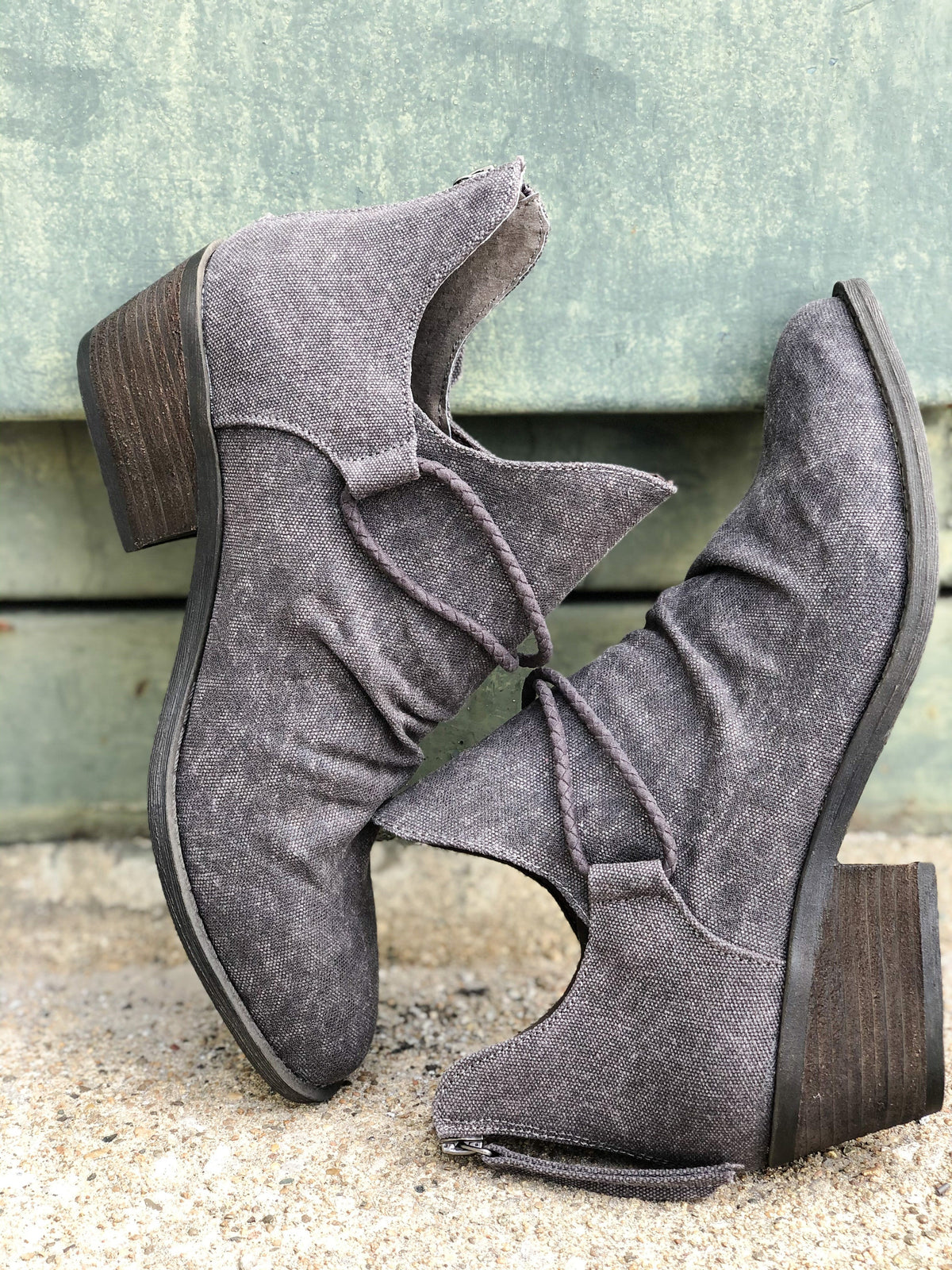 Spartan Grey Booties *Final Sale*