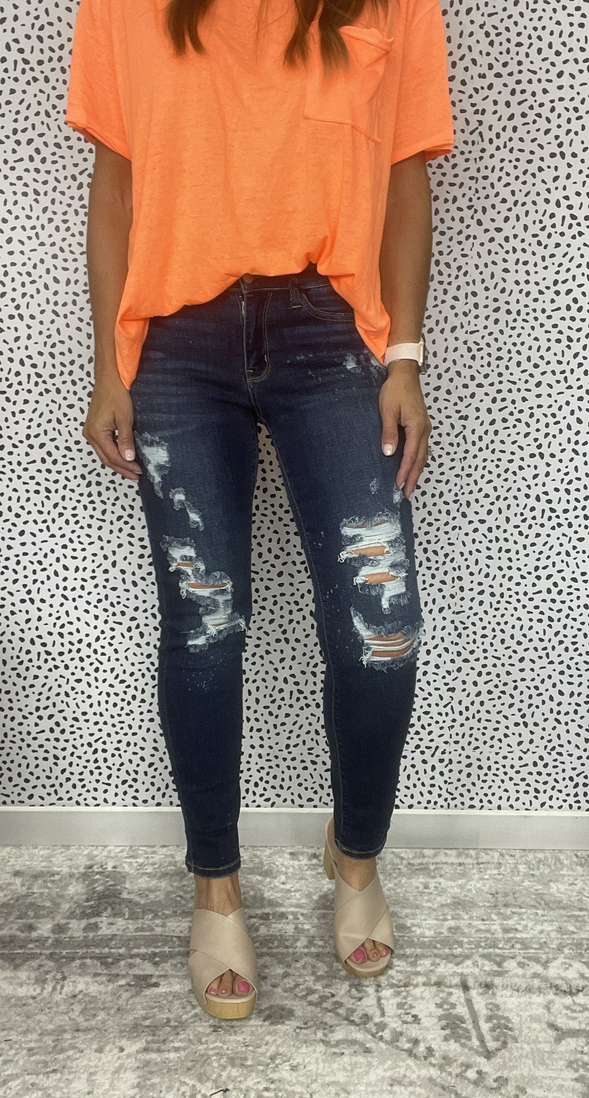 Judy Blue Shannon Boyfriend Distressed Jeans 198
