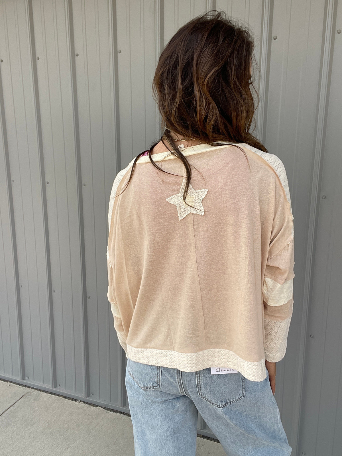 POL Celestial Patchwork Cropped Knit Top In 5 Colors *Final Sale*