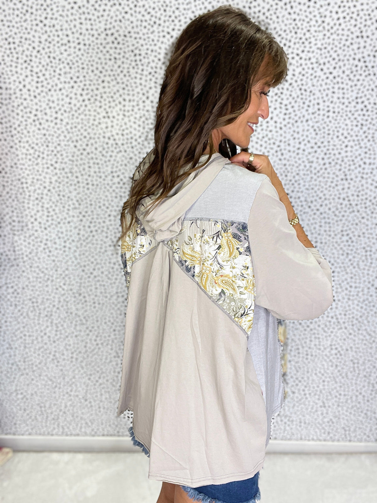 Pol Lace-Up Breeze V-Neck Top in 2 Colors