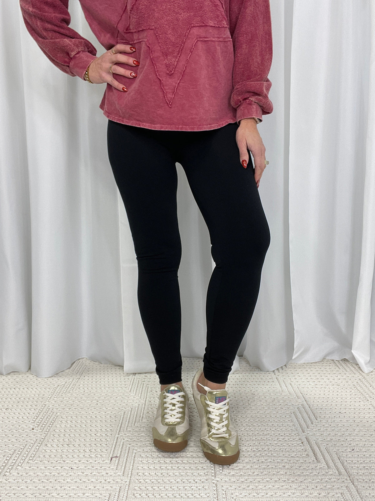 Black Favorite Fleece Lined Leggings *Final Sale*