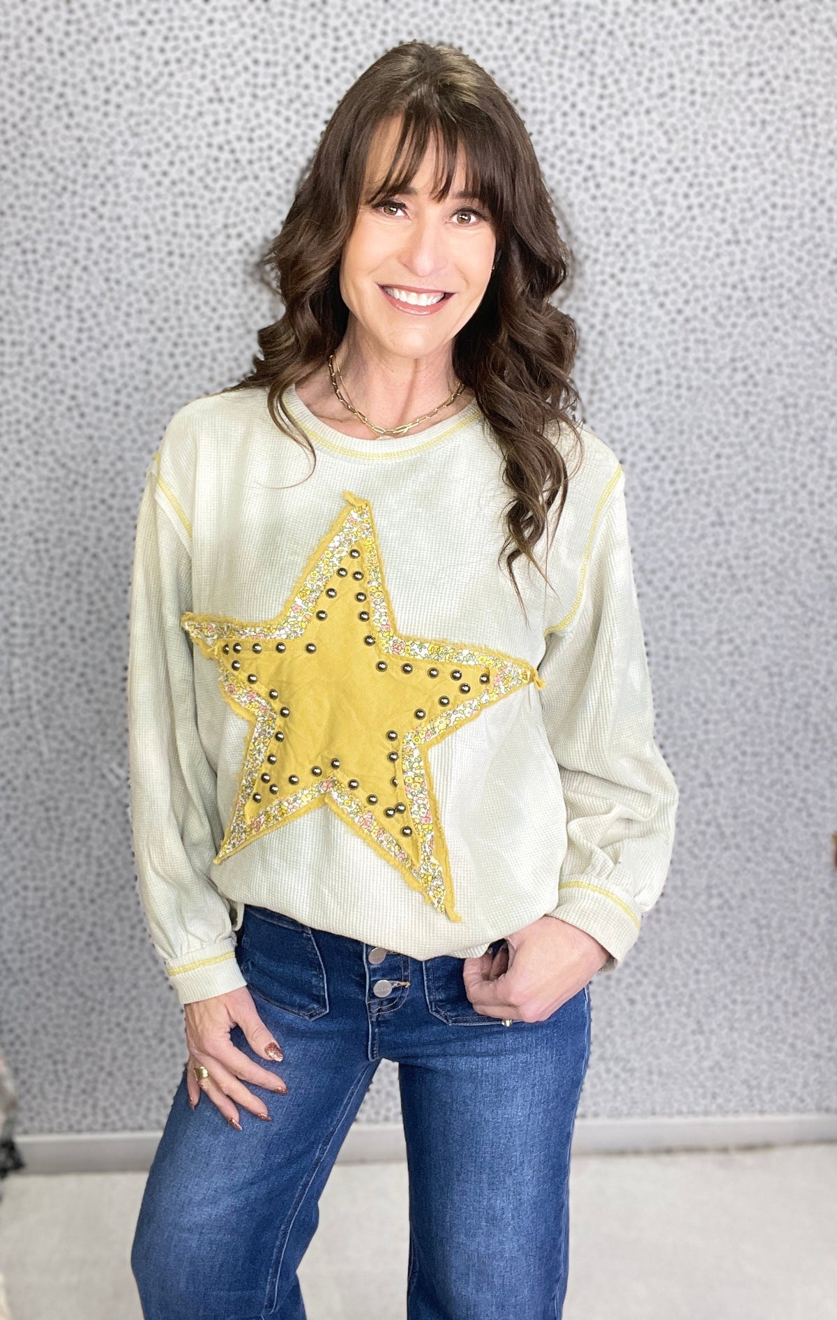 POL Stellar Shine Long Sleeve Thermal Top In 2 Colors