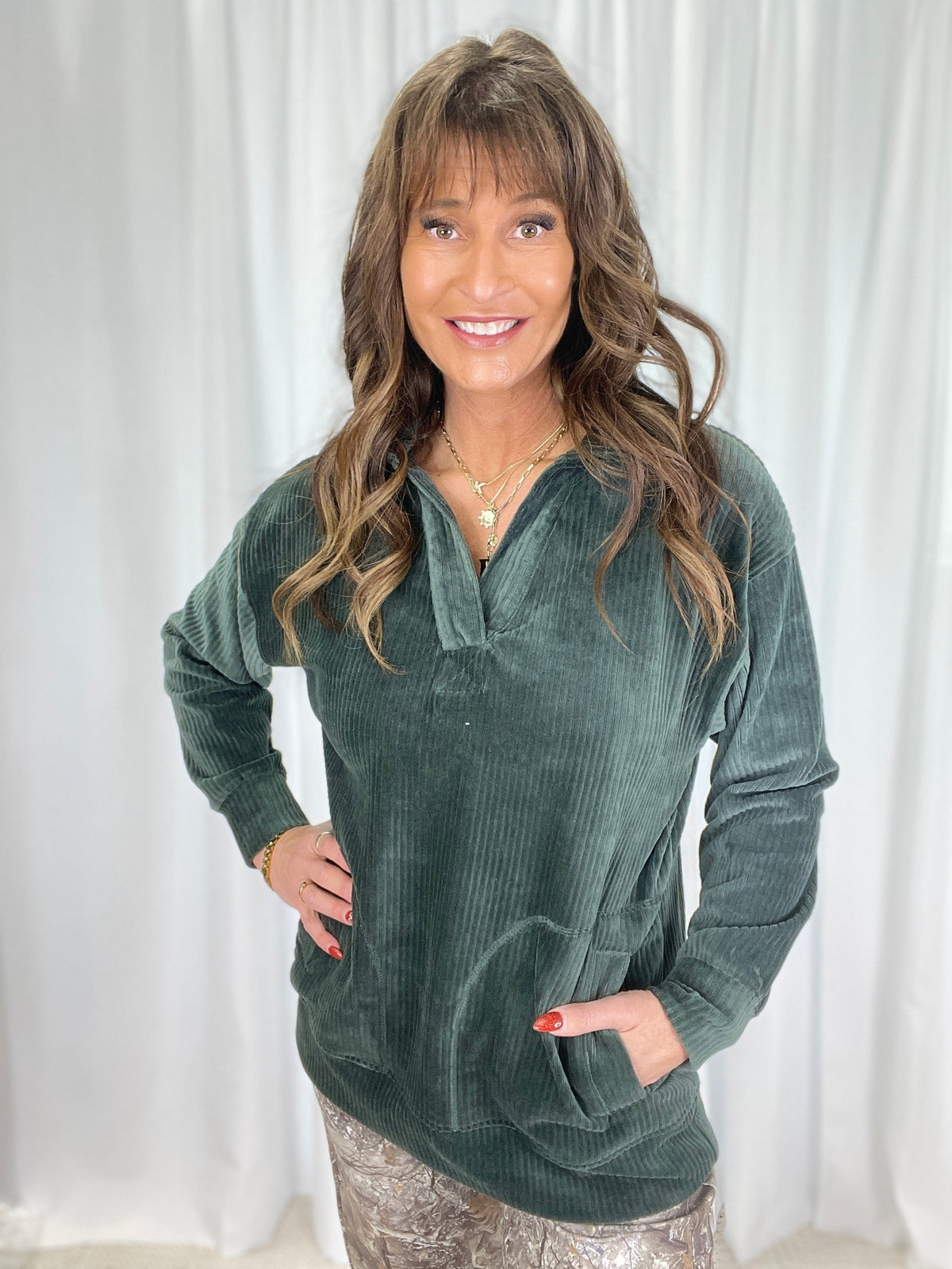 Cozy Cord Pullover in 3 Colors *Final Sale*