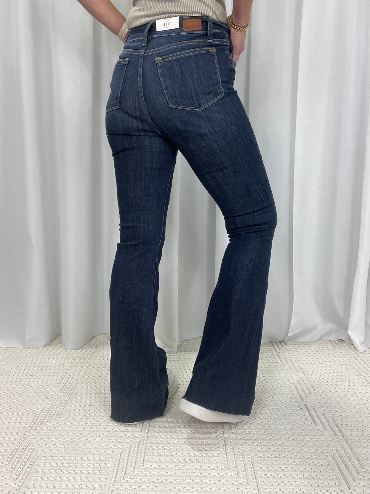 Judy Blue Jeanna High Rise Raw Hem Flare 343 *Final Sale*