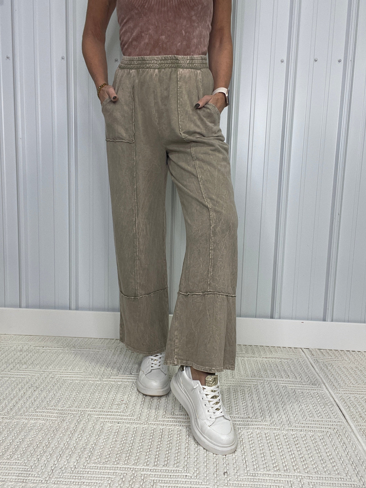 Something Right Mineral Washed Pants In 3 Colors
