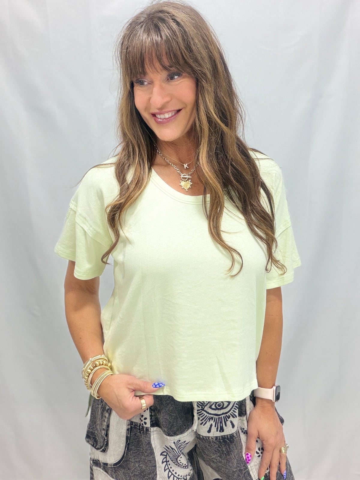 POL Louisiana Moon Short Sleeve Top In 4 Colors