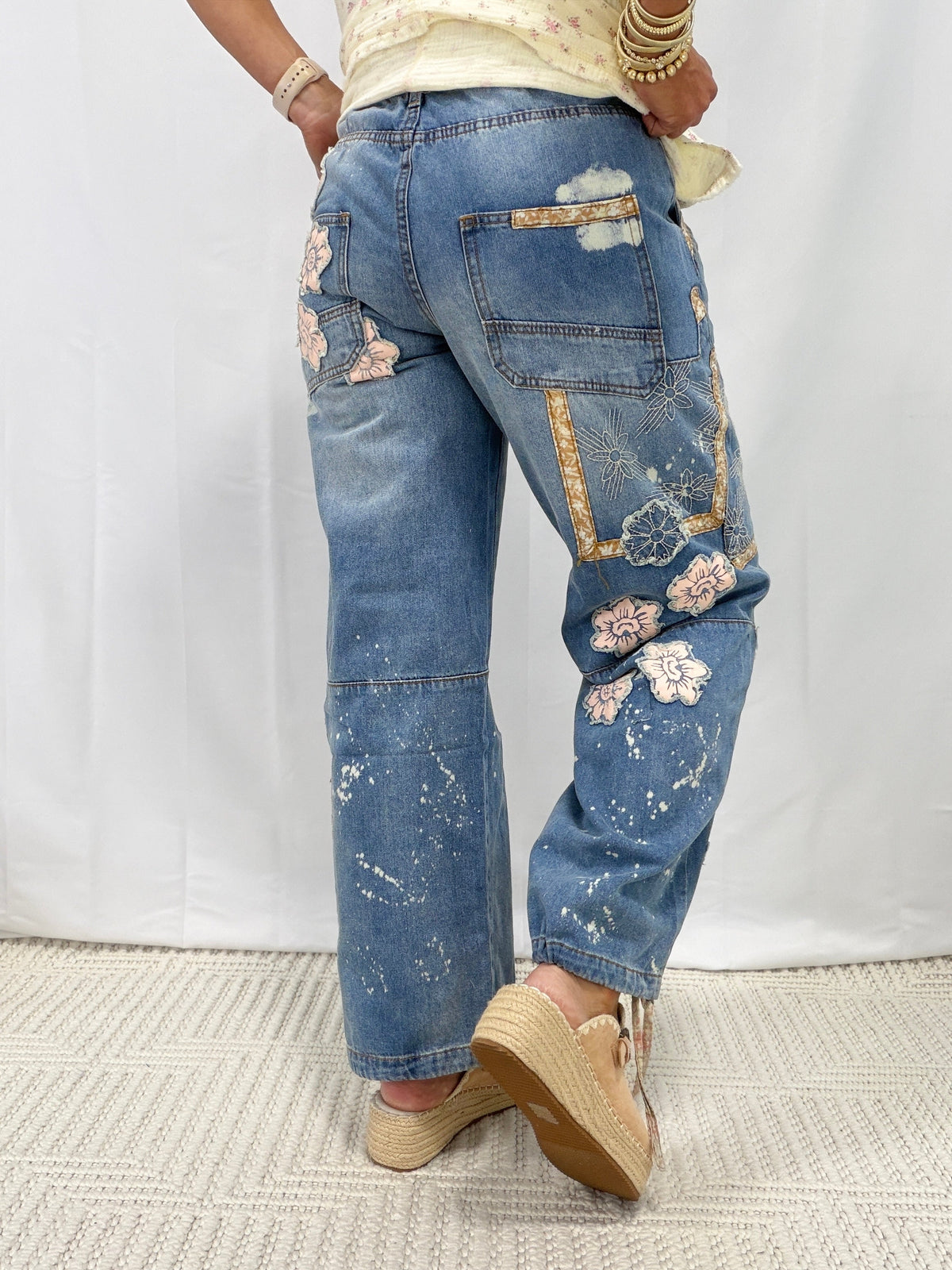 Oli & Hali Garden Luxe Drawstring Waist Jeans