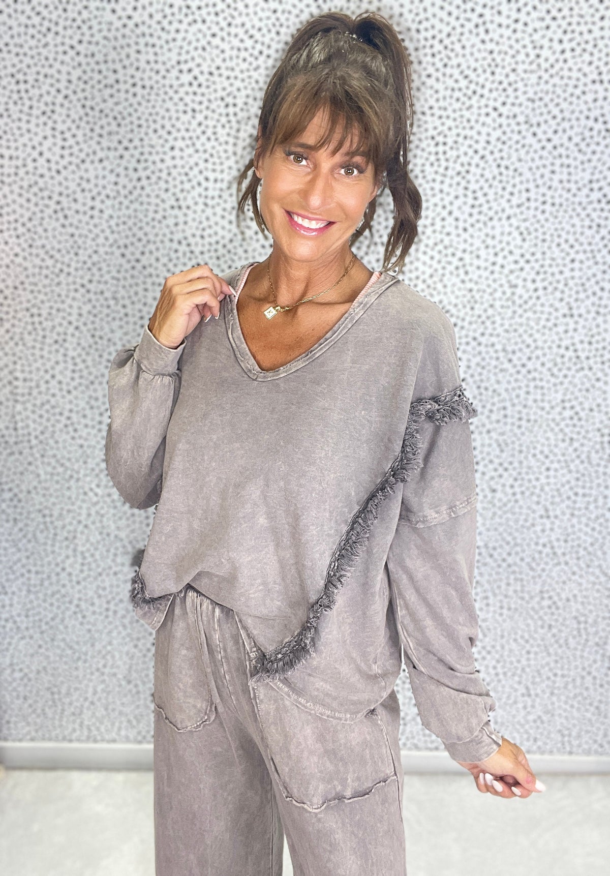 The Boho Bloom Lounge Top In 4 Colors *Final Sale*
