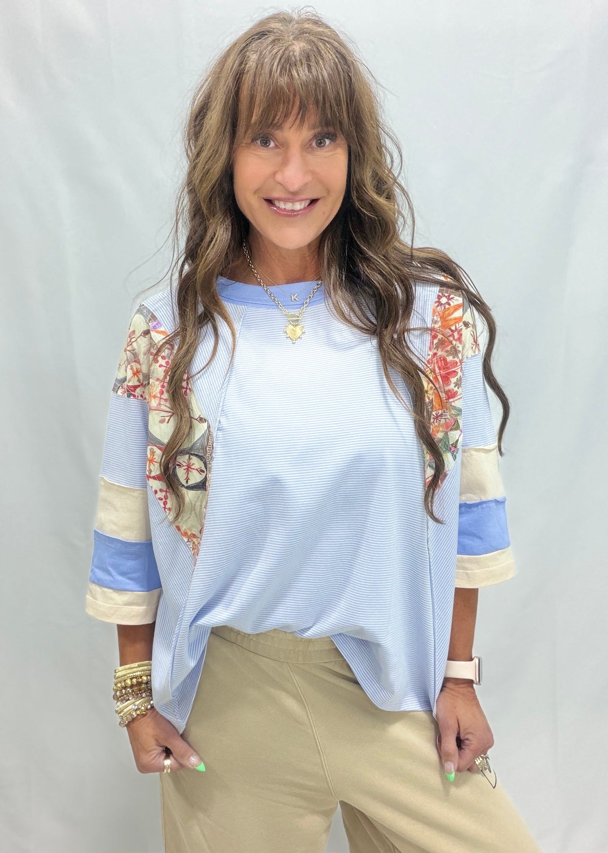 Garden Path Oversized Knit Top In 2 Colors
