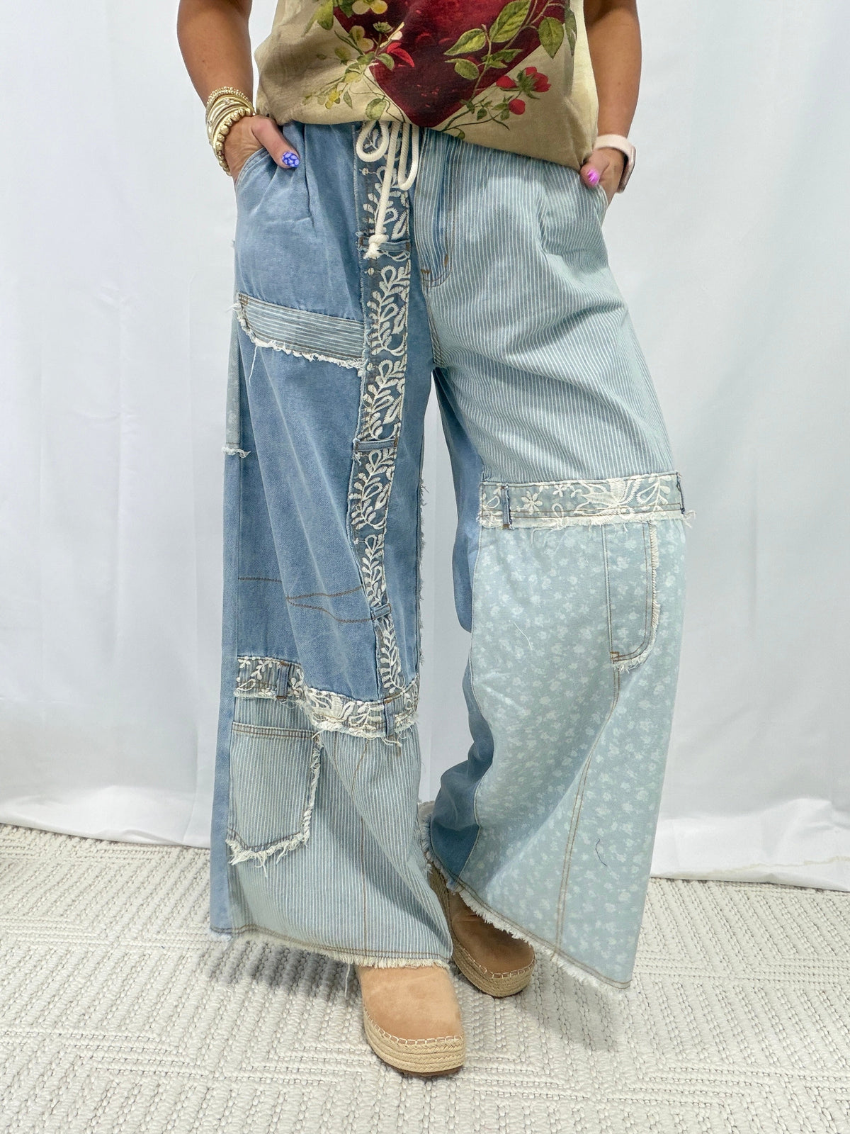 POL Choose To Hold Me Roomy Fit Pants In 2 Colors