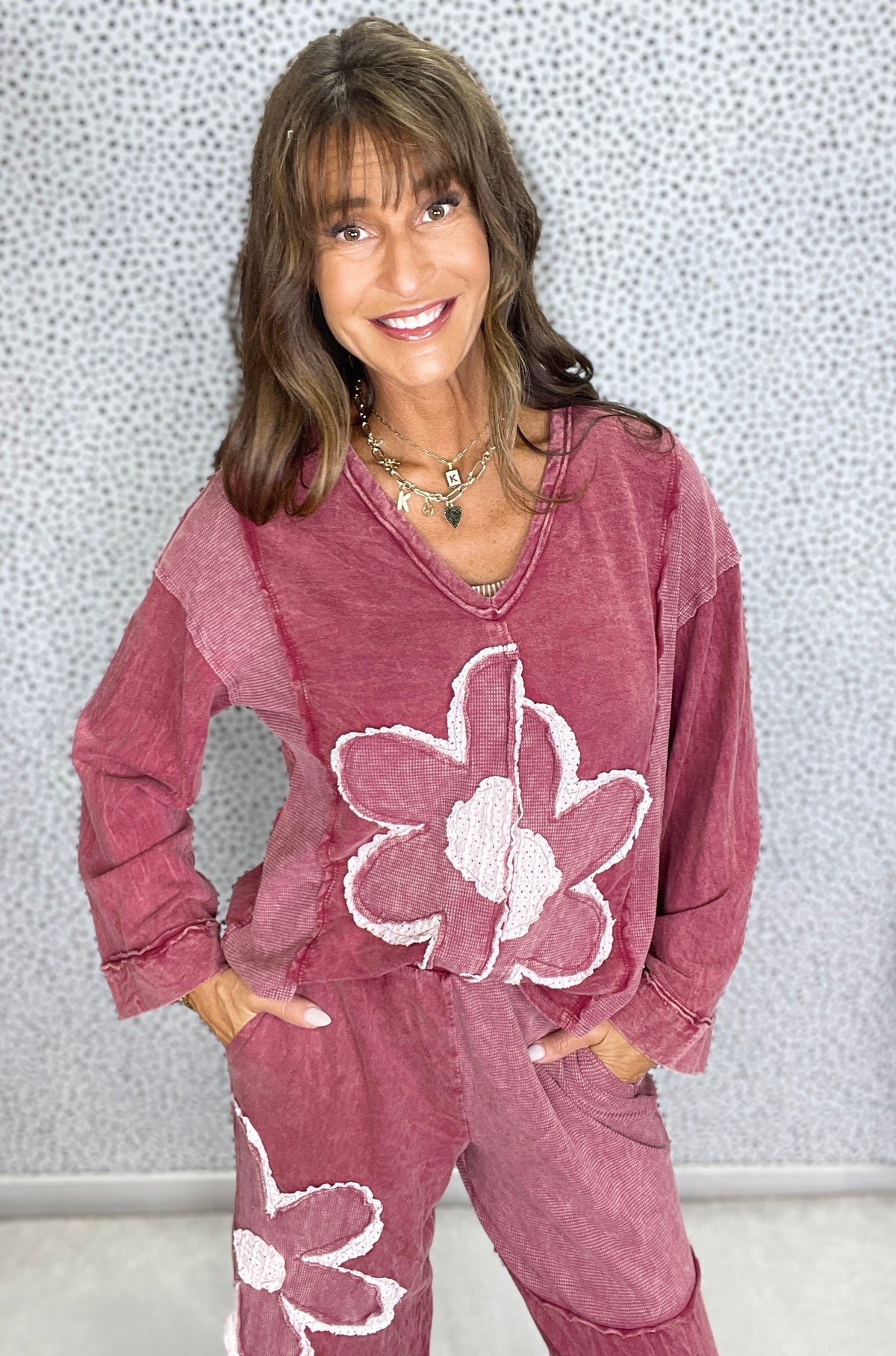 Boho Blooming Mineral Wash Top In 8 Colors
