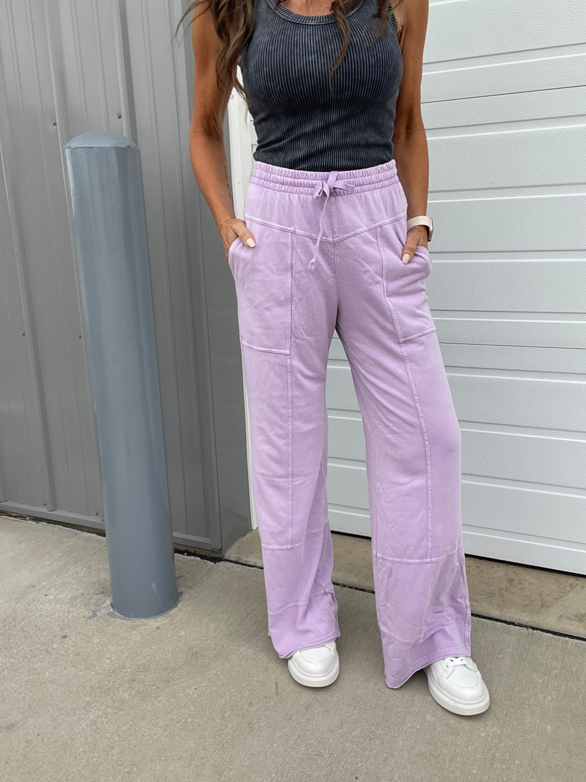 The Great Getaway Relaxed Mineral Washed Stretch Cotton Pants