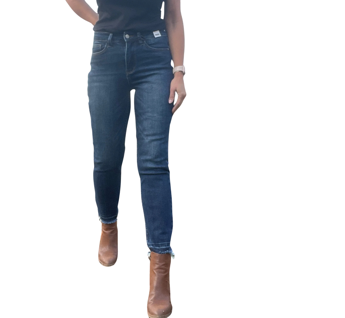 Judy Blue Patricia High Rise Release Hem Jeans-704