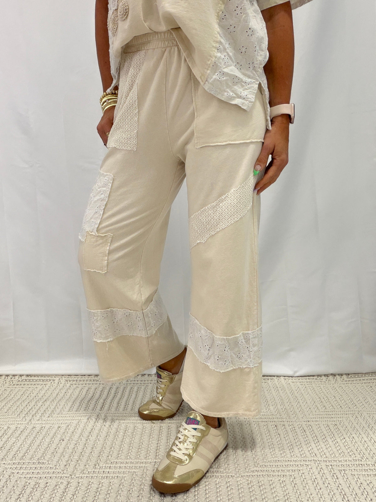 It All Works Out Lace And Floral Pants In 3 Colors
