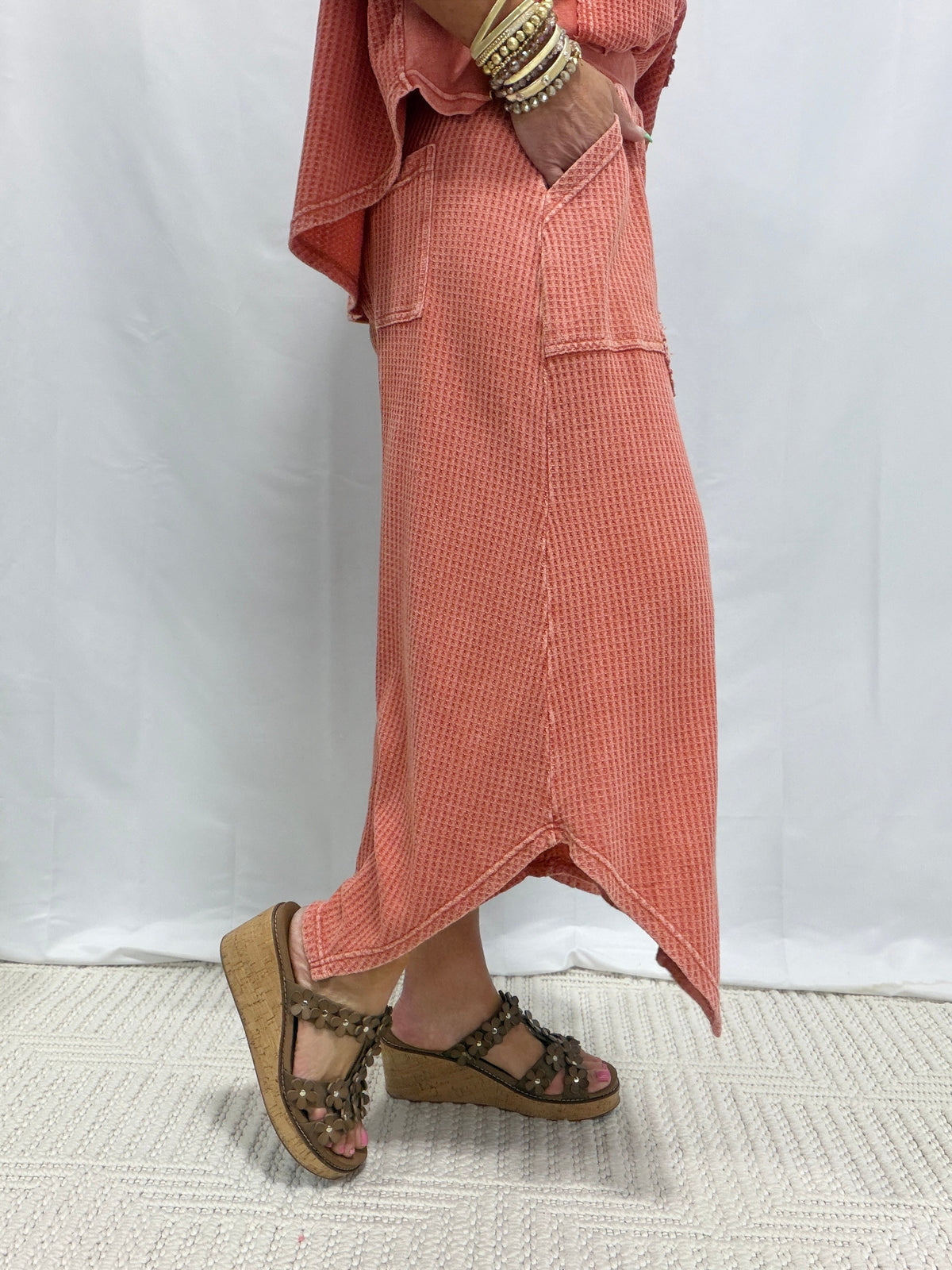 Sea Glass Crochet Patch Wide-Leg Pants in 3 Colors