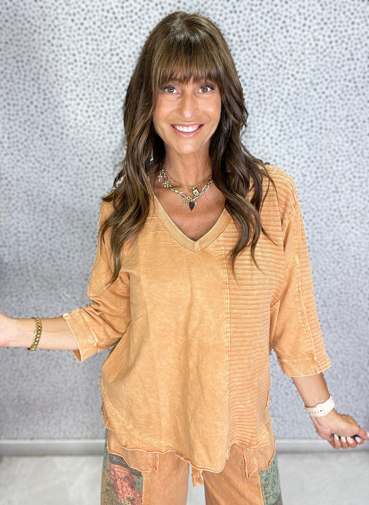 Groove Mineral Wash Top in 3 Colors