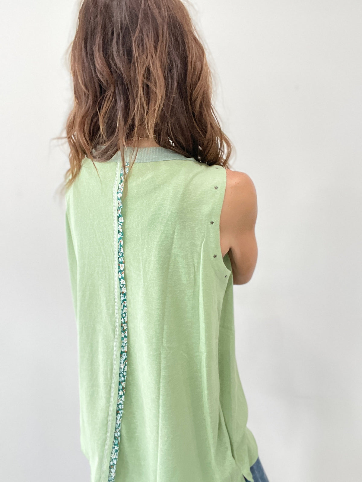 Pol Star Struck Outseam Sleeveless Top In 4 Colors: Coral, Green, Grey, Mocha *Final Sale*