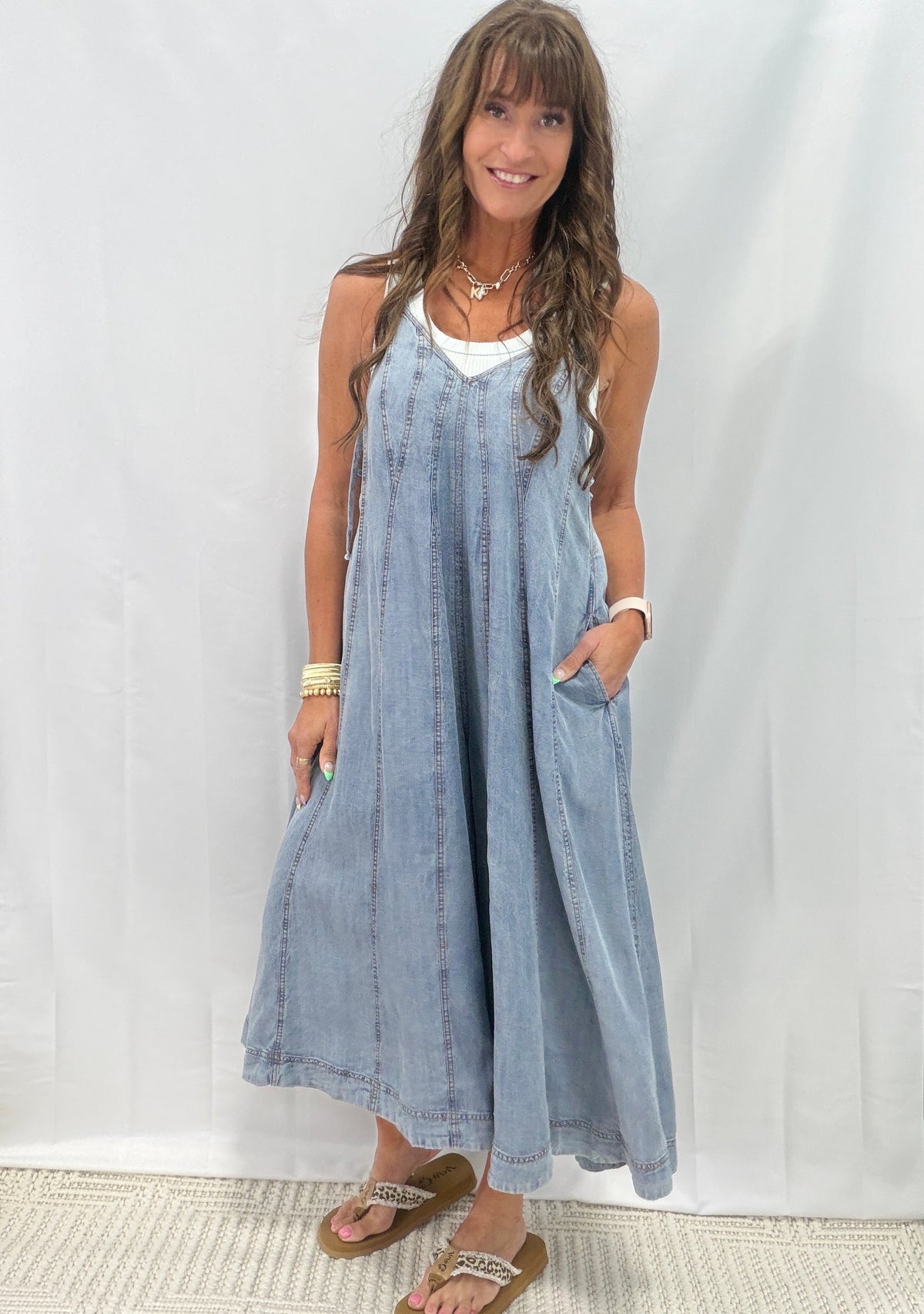 Let It Slide Wide Leg Jumpsuit In 2 Colors