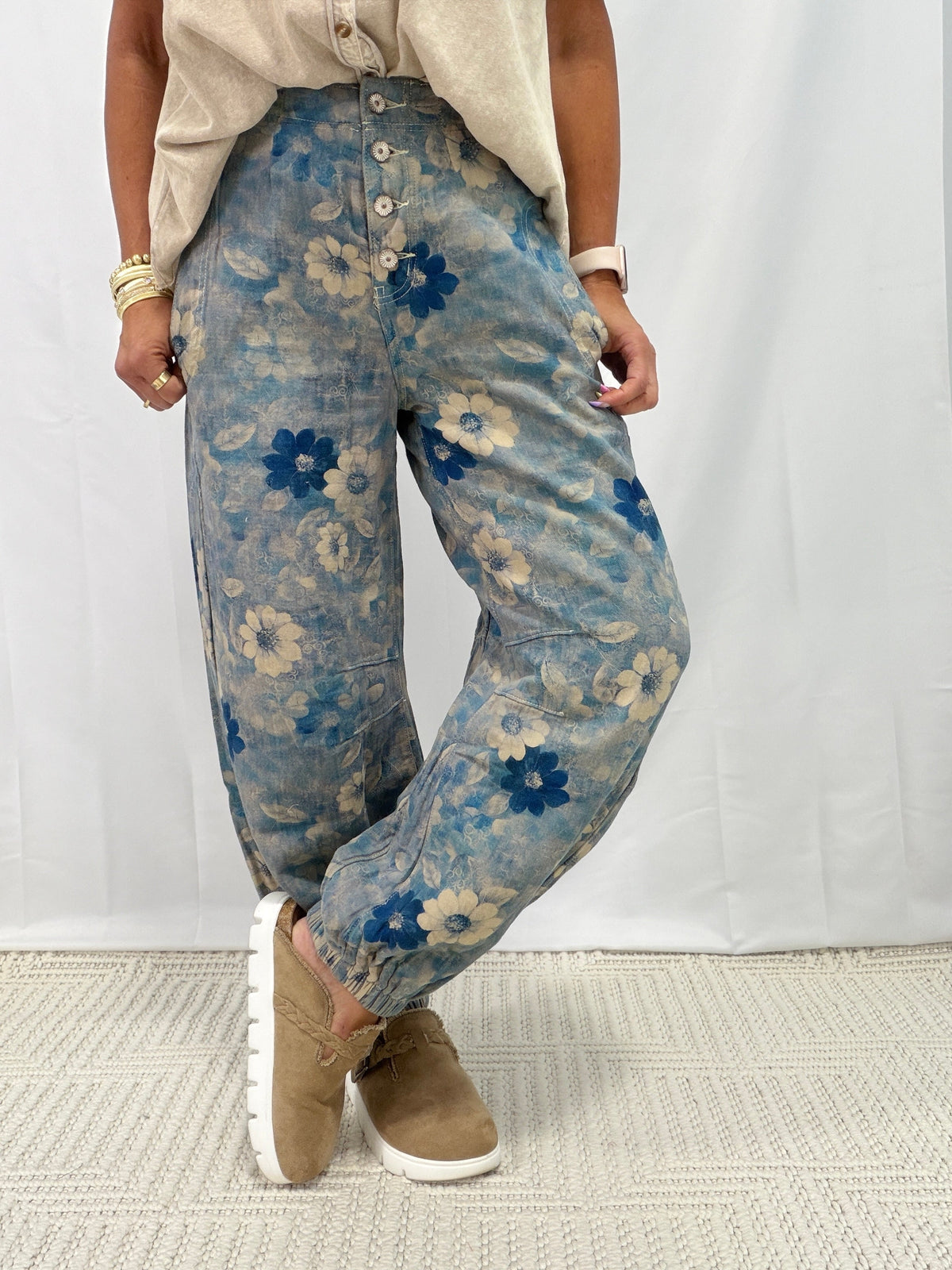 POL Standing Before You Jogger Pants In Navy