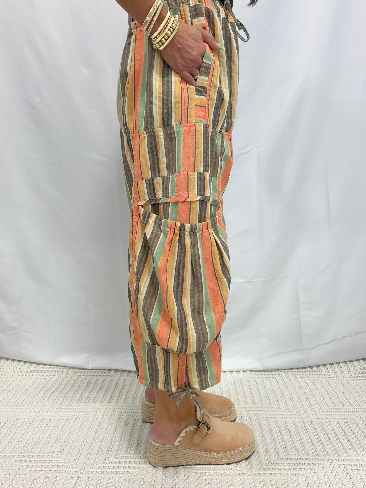 Feeling Dreamy Parachute Pants In Sunset