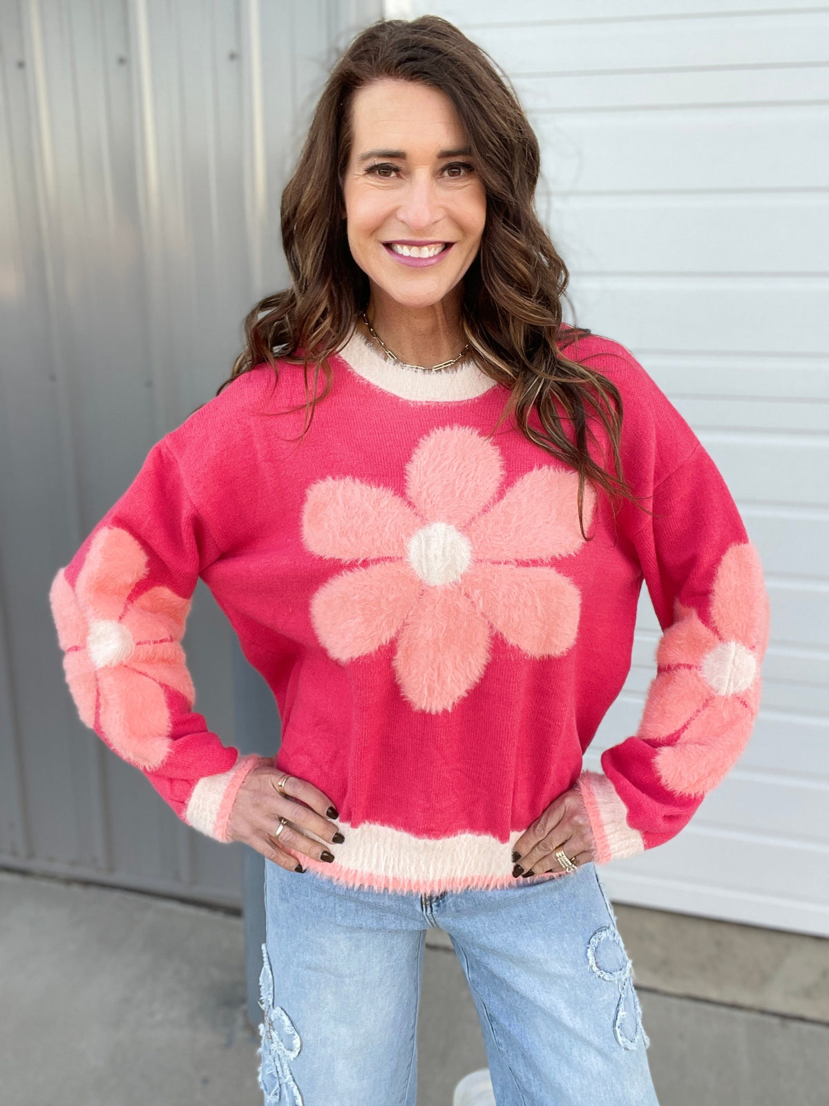 Dreaming Of Daisy Knit Sweater In 2 Colors *Final Sale*
