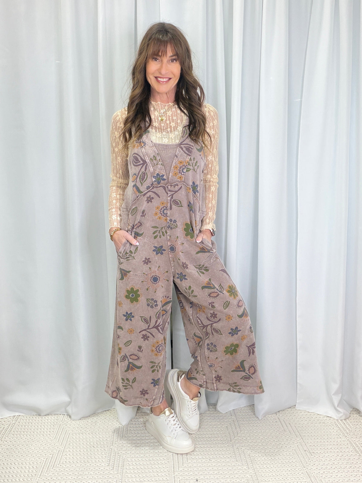 Tell Me Something Good Floral Print Jumpsuit In 3 Colors