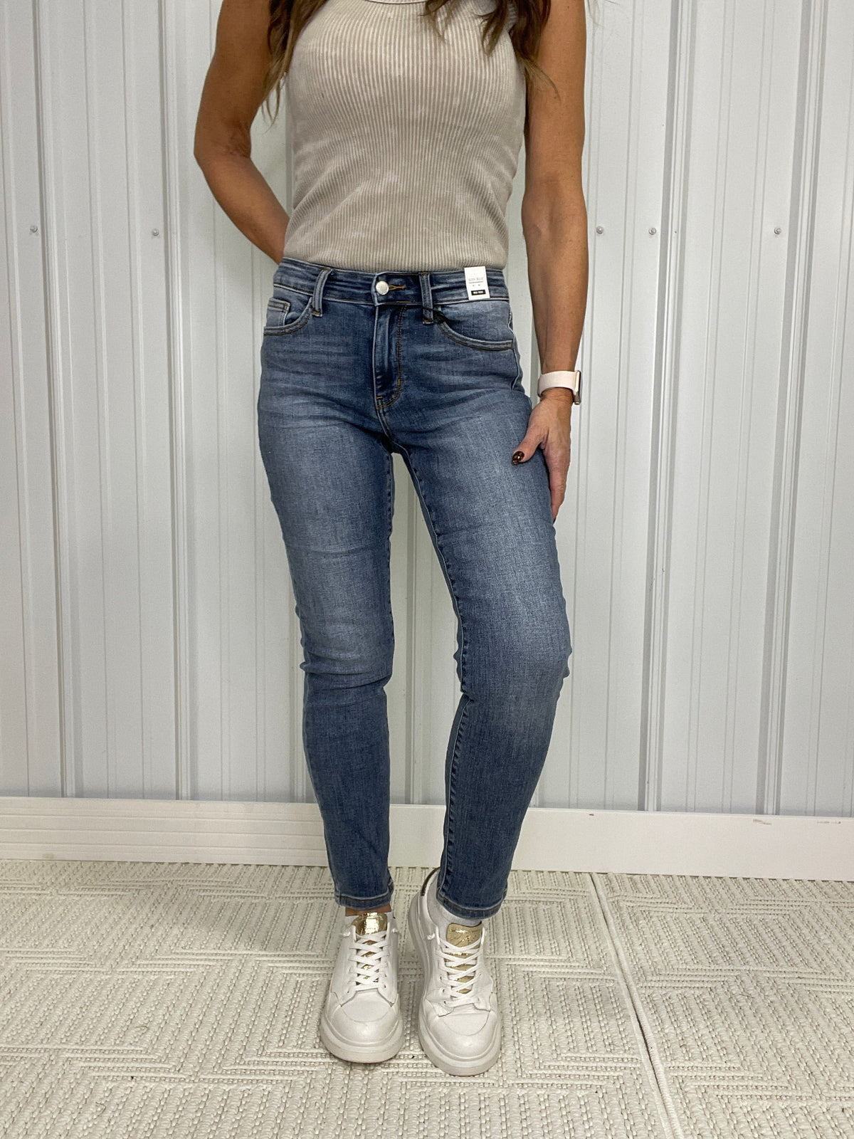 Judy Blue Marley Mid Rise Slim Fit Jeans