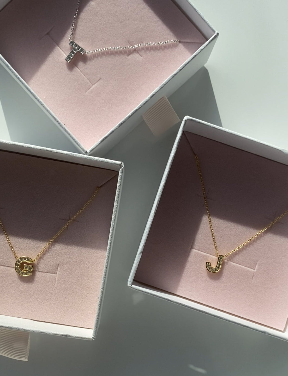 Preorder Custom Impression Initial Necklace - Water Resistant & Pave Crystal *Final Sale*