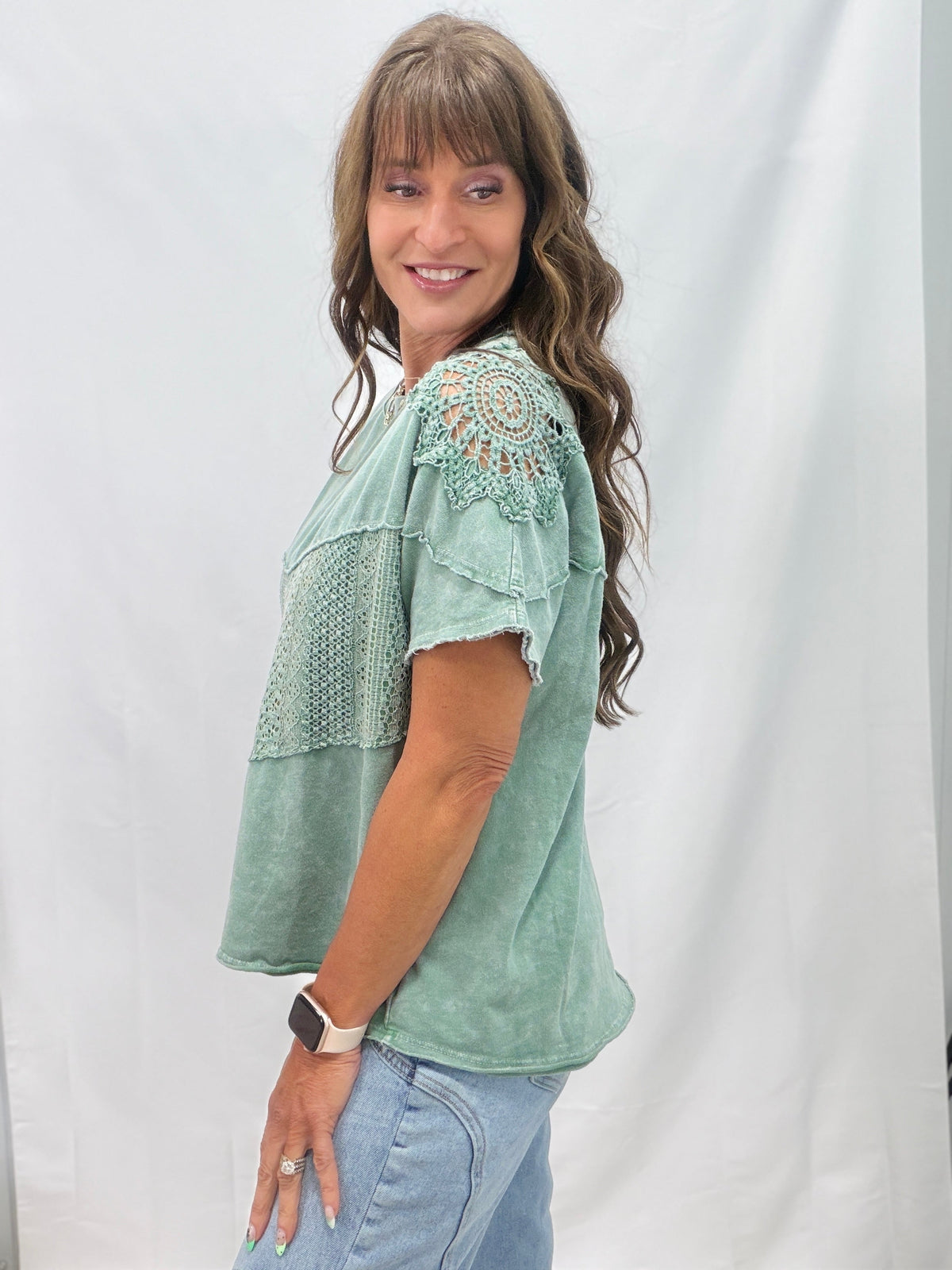 What You're Looking For Mineral Washed Short Sleeve Top In 6 Colors